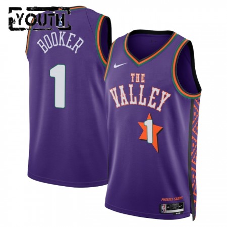 Maillot Enfant Phoenix Suns Devin Booker 2024-25 Nike City Edition Violet Swingman Maillot Enfant Phoenix Suns Devin Booker 2024-25 Nike City Edition Violet Swingman